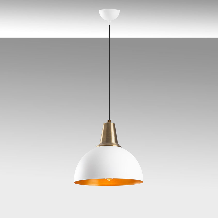 Dome Metal Tekli Sarkıt - Beyaz