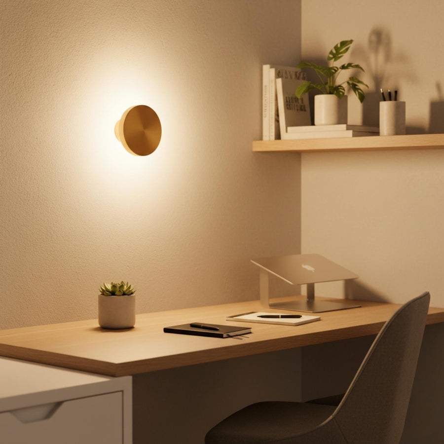 Altin LED Metal Sivama Tekli Aplik - Altin