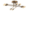 Sputnik 8li Metal Plafonyer - Altin