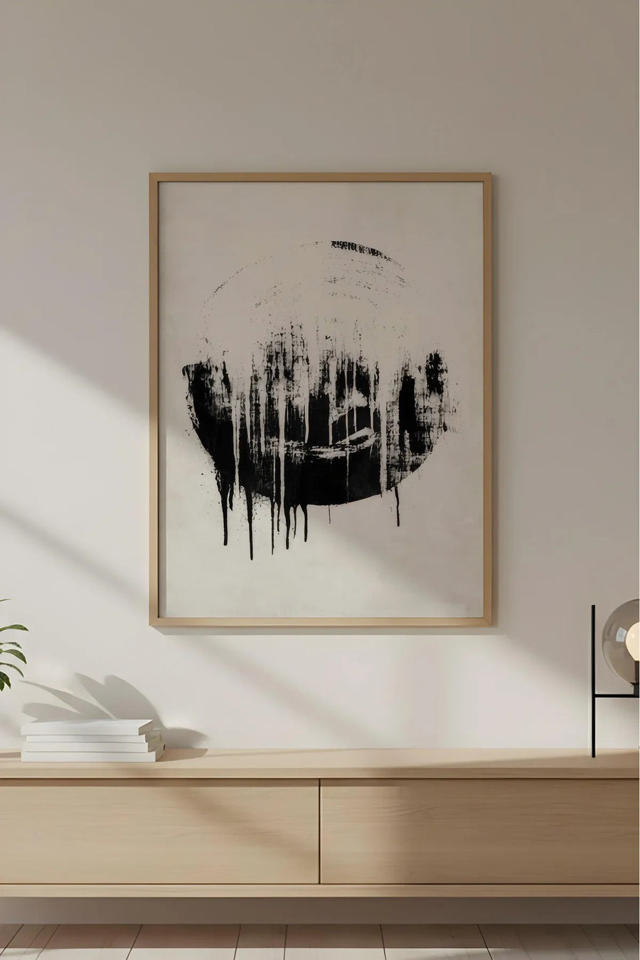 Ahşap Çerçeveli Wabi Sabi Koleksiyon Tablo | Huhu735