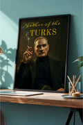 Father Of The Turks Baskılı Ahşap Siyah Çerçeveli Tablo | Huhu502