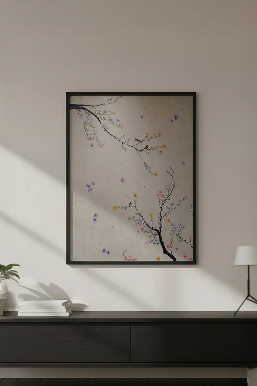 Ahşap Siyah Çerçeveli Wabi Sabi Koleksiyon Tablo | Huhu725