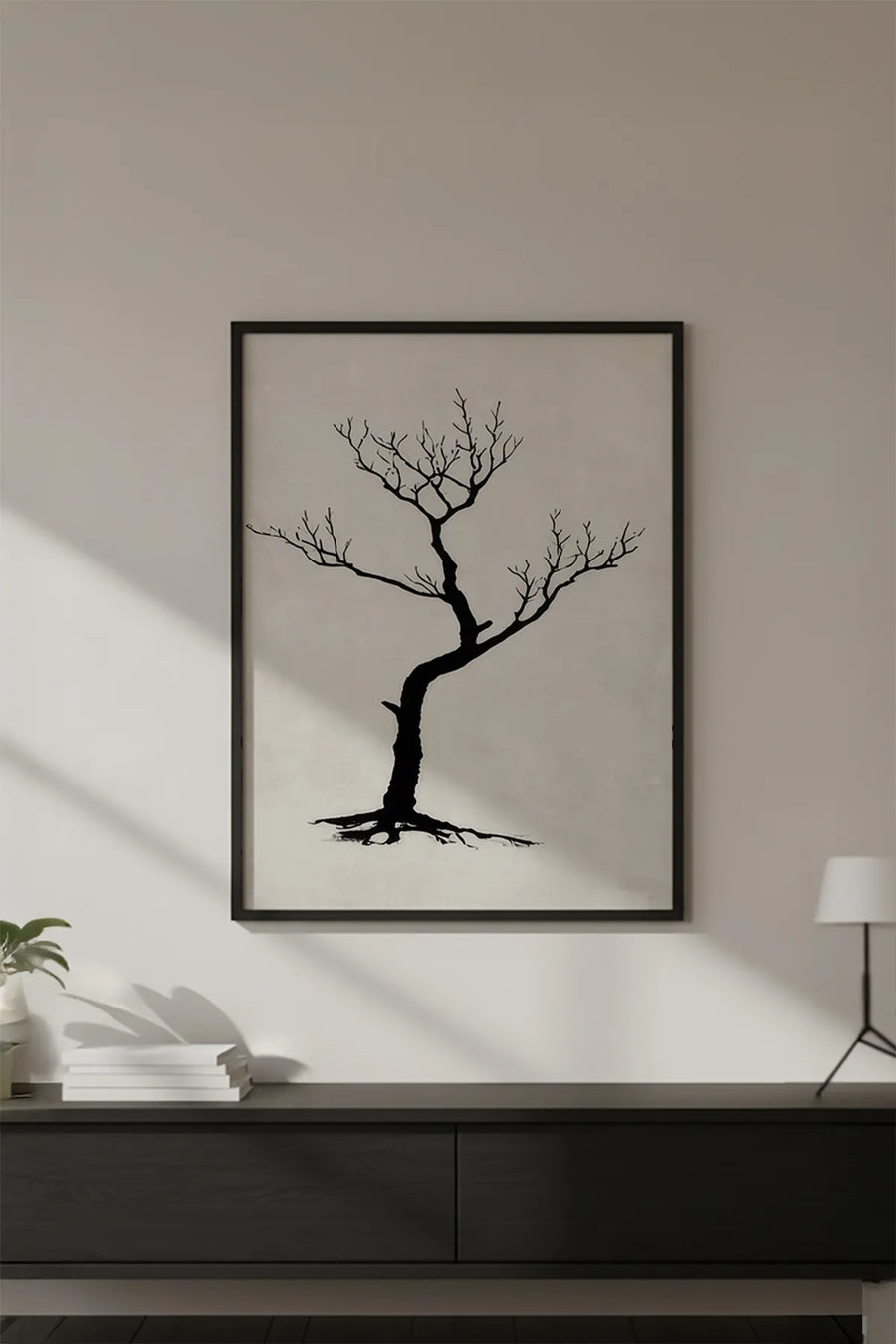 Ahşap Siyah Çerçeveli Wabi Sabi Koleksiyon Tablo | Huhu733