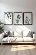 Tropikal Desenli Yeşil Tablo Seti - Modern 3’lü Set | huhu193