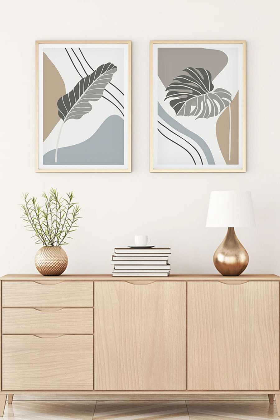 Modern Geometrik Desenli Tablo Seti - 2’li Set | huhu119