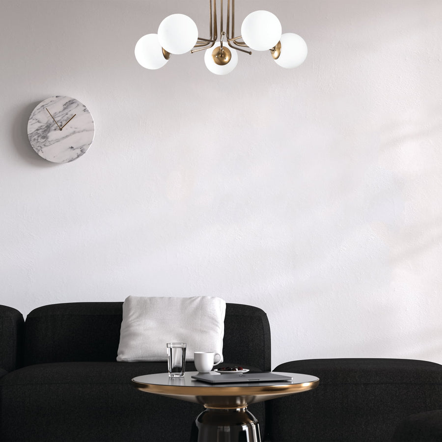 Cam Küre Metal 5'li Plafonyer - Altin