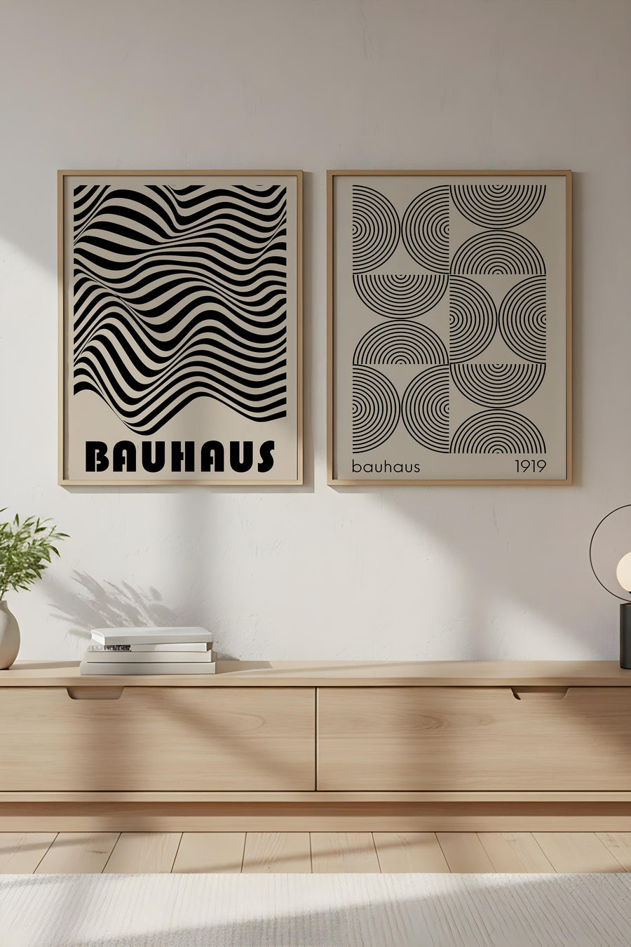 Modern Geometrik Desenli Tablo Seti - 2’li Set | huhu247
