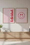 Felicidad Temalı Modern Tablo Seti - 2’li Set | huhu286