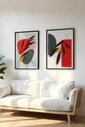 Modern Geometrik Desenli Tablo Seti - 2’li Set | huhu44