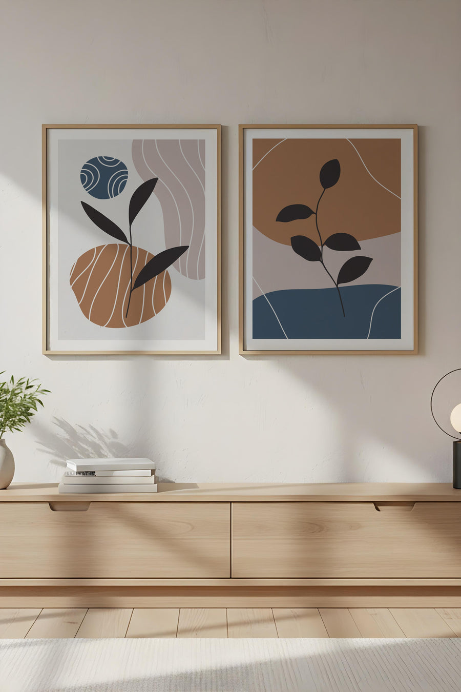 Modern Geometrik Desenli Tablo Seti - 2’li Set | huhu40