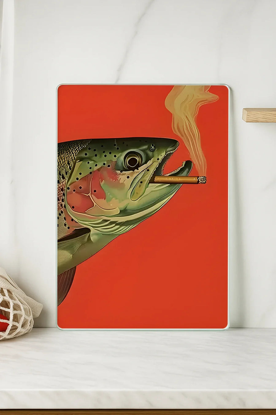 Cam Kesme Tahtası 20x30 cm | Temperli Cam | Hijyenik ve Dayanıklı Mutfak Gereci | KSME10
