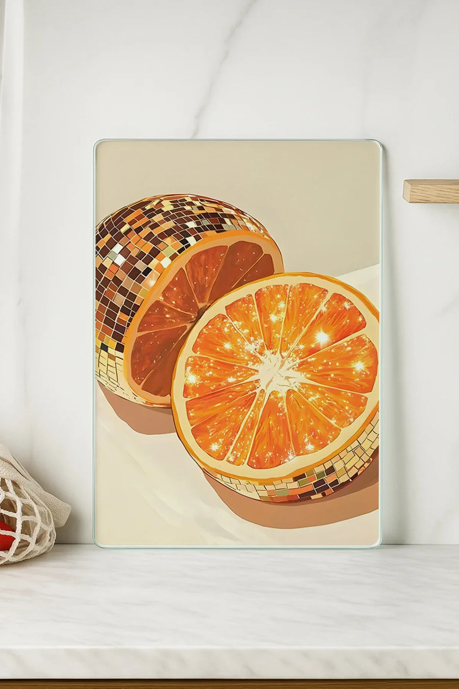 Cam Kesme Tahtası 20x30 cm | Temperli Cam | Hijyenik ve Dayanıklı Mutfak Gereci | KSME64