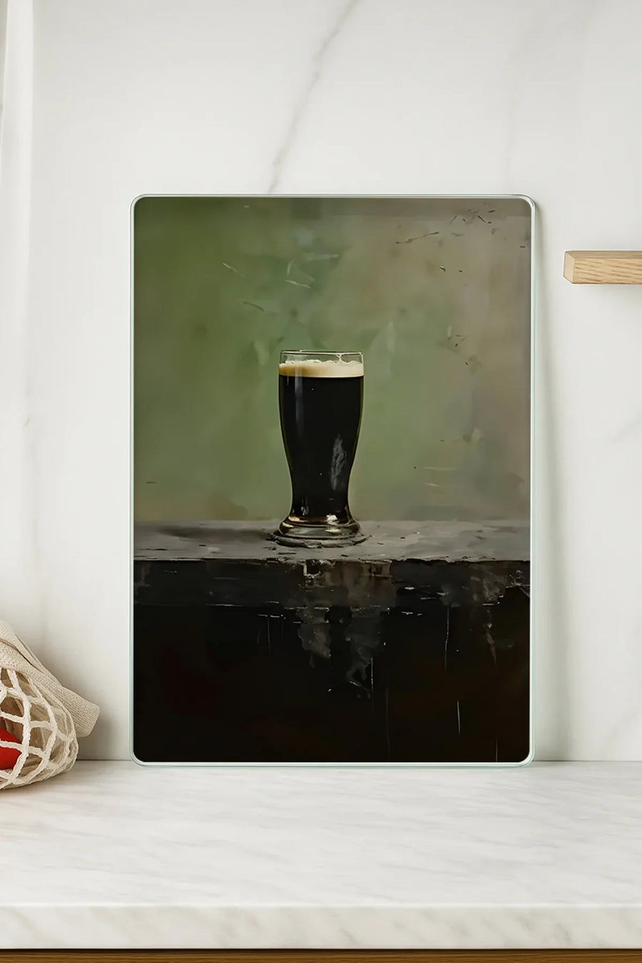 Cam Kesme Tahtası 20x30 cm | Temperli Cam | Hijyenik ve Dayanıklı Mutfak Gereci | KSME26
