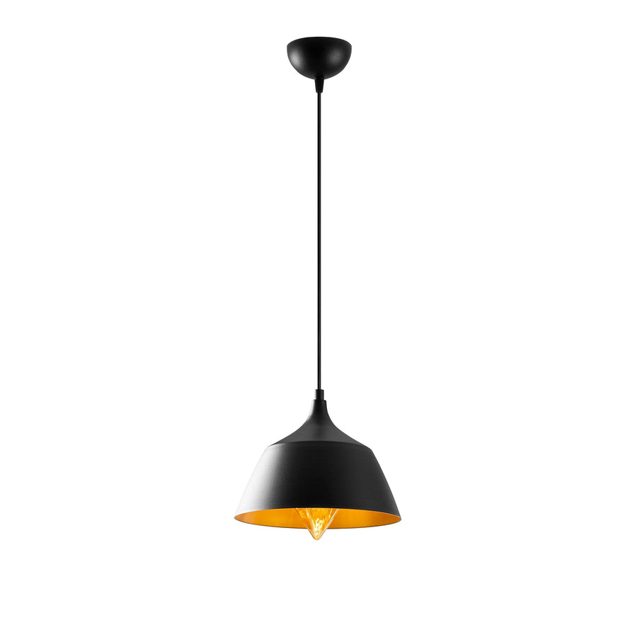 Derin Dome Metal Tekli Sarkıt - Siyah