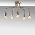 Rustik 5'li Metal Plafonyer - Altin