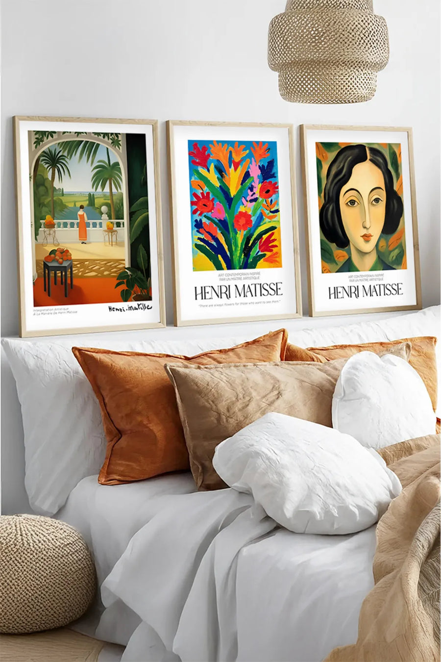 Ahşap Çerçeveli Henri Matisse Tablo Seti | Huhu537