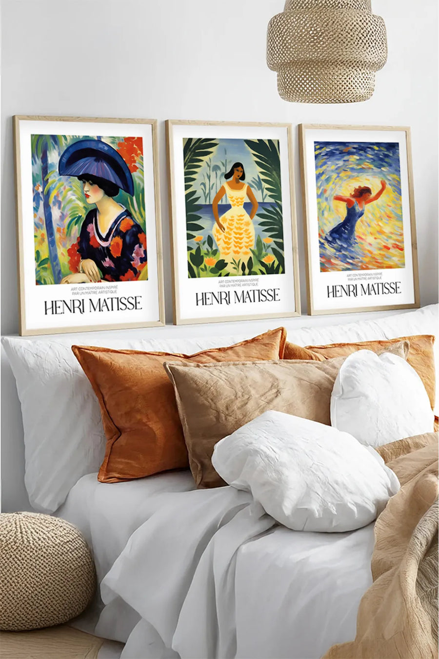 Ahşap Çerçeveli Henri Matisse Tablo Seti | Huhu539