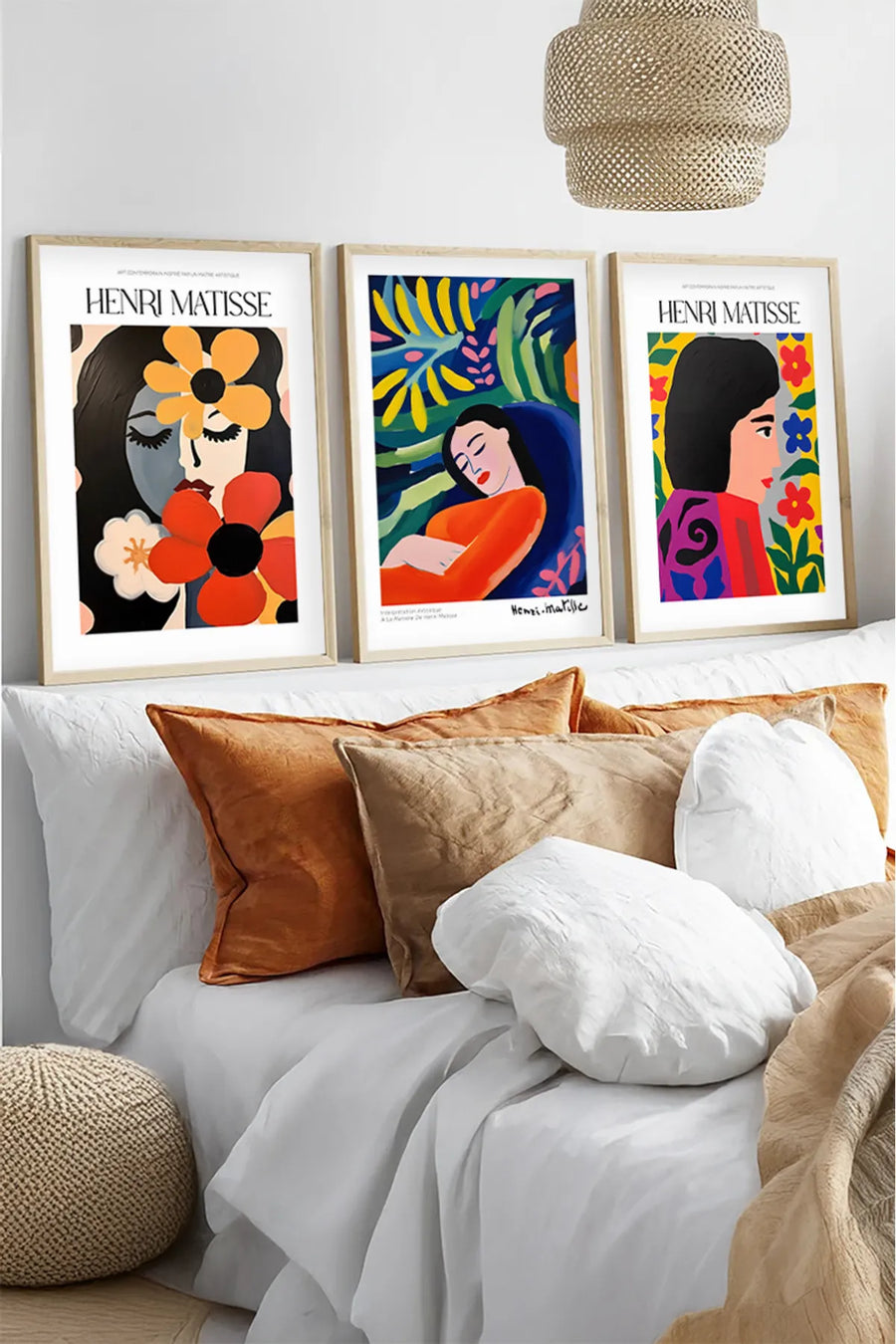 Ahşap Çerçeveli Henri Matisse Tablo Seti | Huhu541