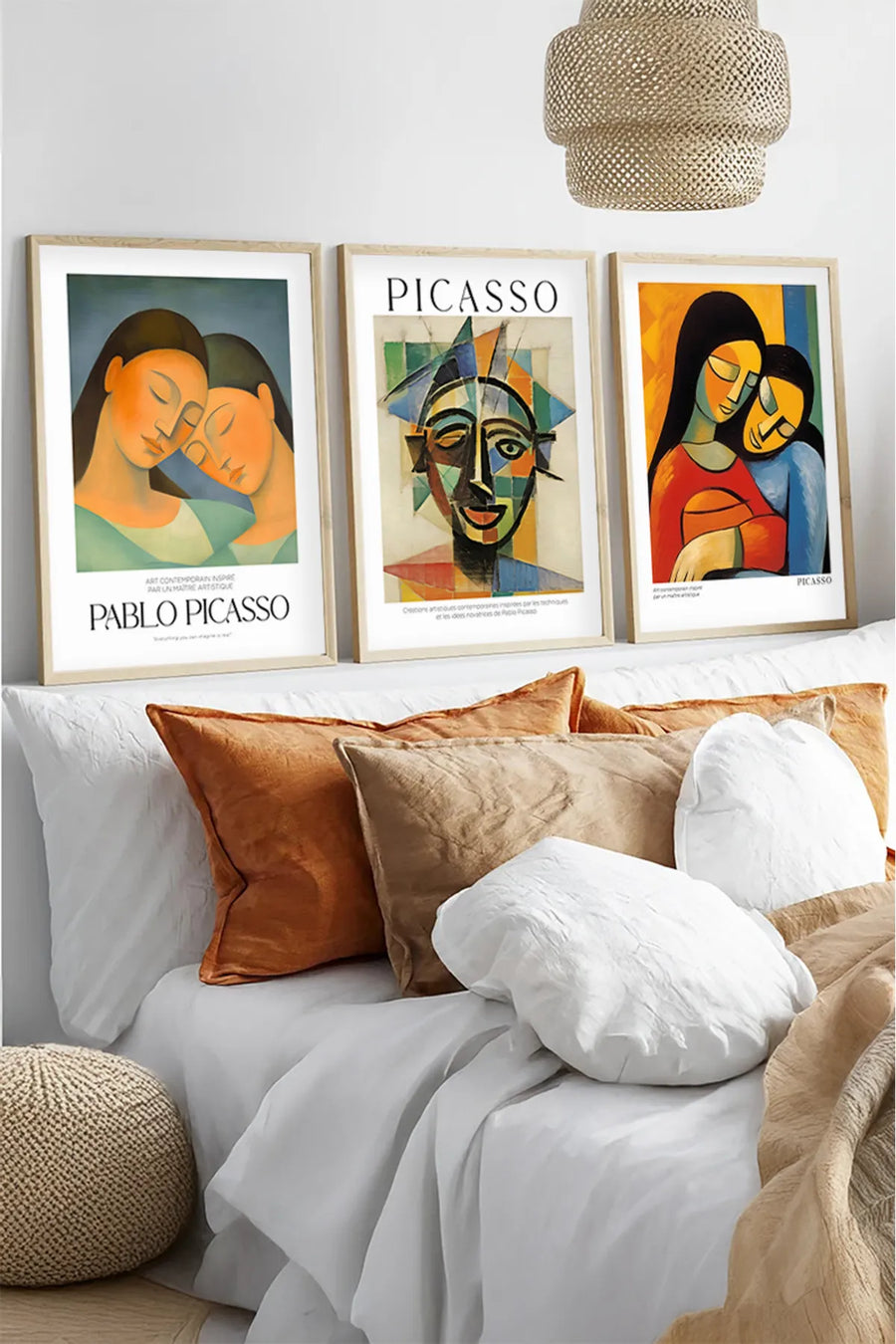 Ahşap Çerçeveli Pablo Picasso Tablo Seti | Huhu546