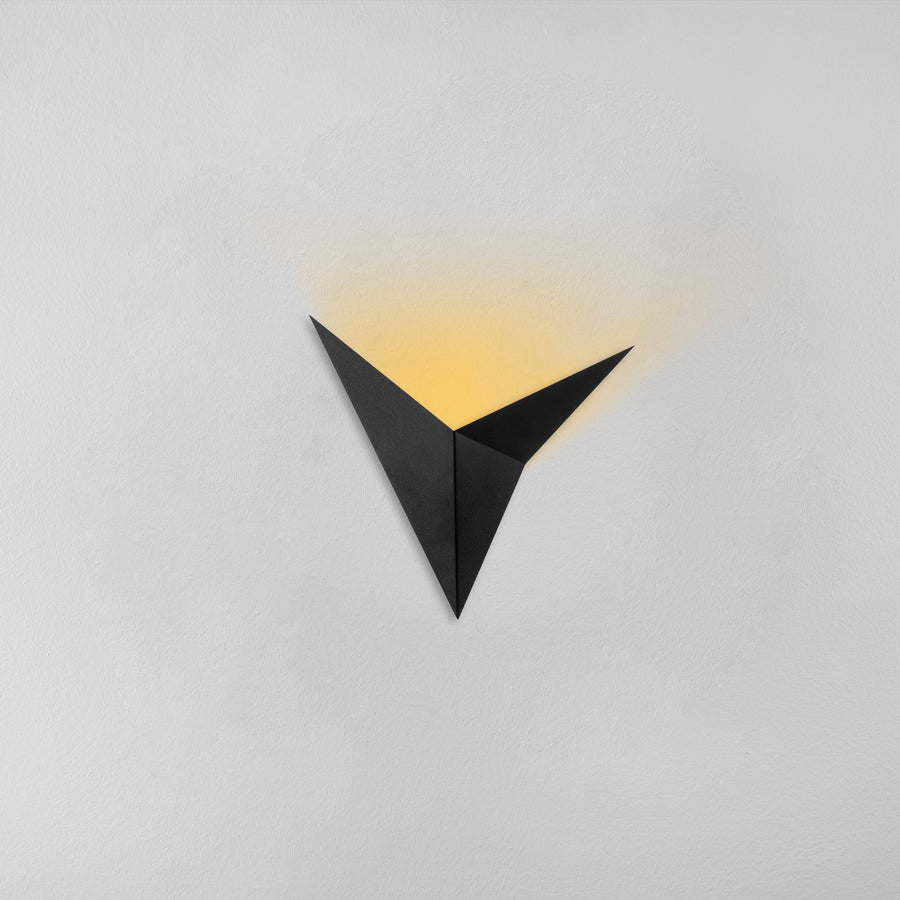 Geometrik Metal Tekli Duvar Apliği - Siyah
