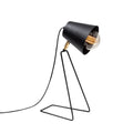 Tripod Ayaklı Metal Masa Lambası - Siyah