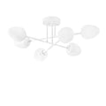 Camlı 6'lı Plafonyer Modern - Beyaz