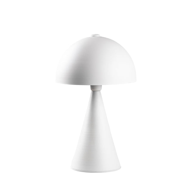 Dome Başlık Modern Metal Masa Lambası - Beyaz