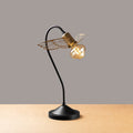 Kanat Kafes Metal Masa Lambası - Siyah