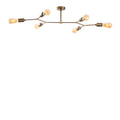 Sputnik 6'lı Metal Plafonyer Eskitme - Altin