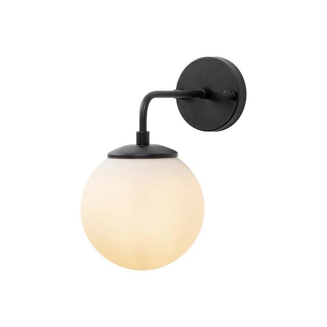 Cam Küre Tekli Aplik Metal Opal - Siyah