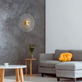 Spiral Tel Tekli Aplik Metal - Beyaz