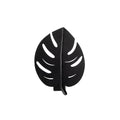 Monstera Yaprak Metal Aplik - Siyah