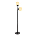 Küre Camlı 2'li Lambader - Siyah