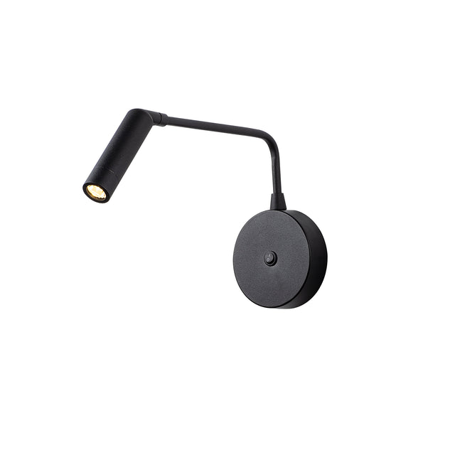 LED Okuma Metal Apliki - Siyah