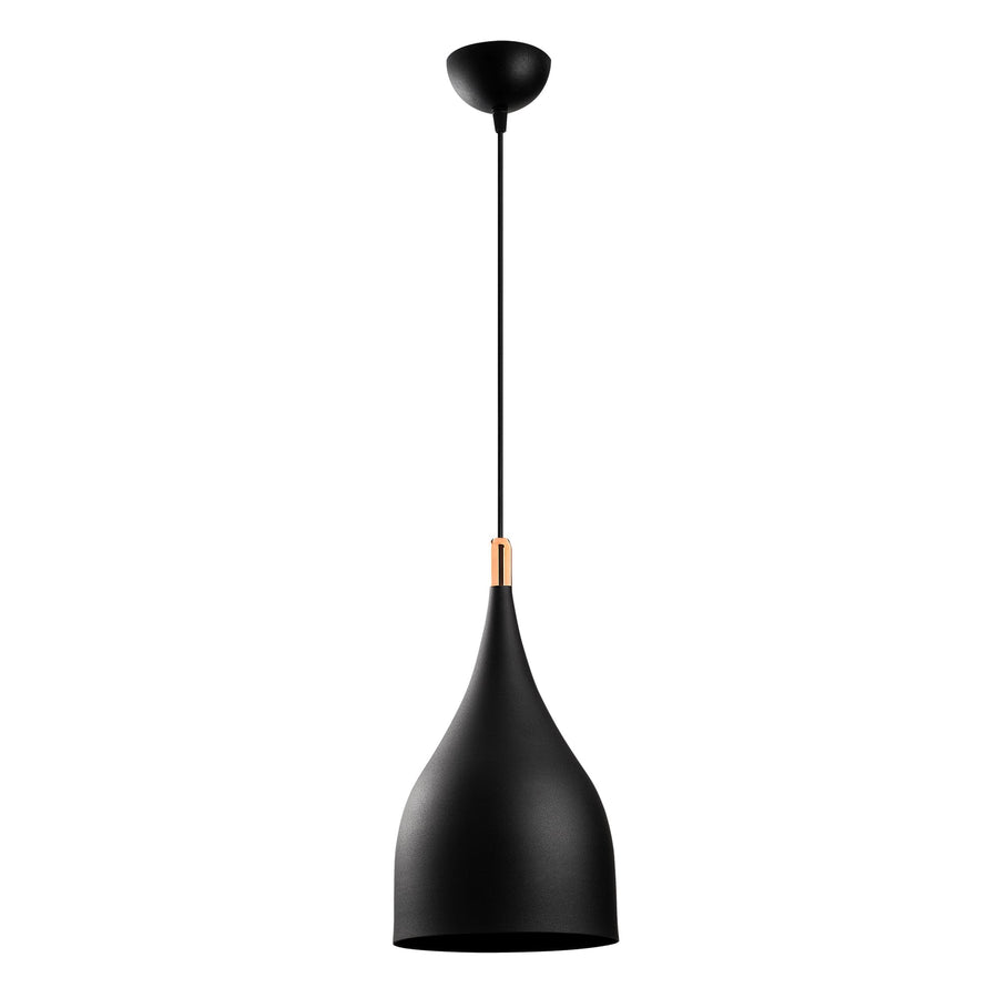Modern Tekli Sarkıt Metal Çan - Siyah
