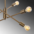 Sputnik Altılı Avize Metal Kollu - Altin
