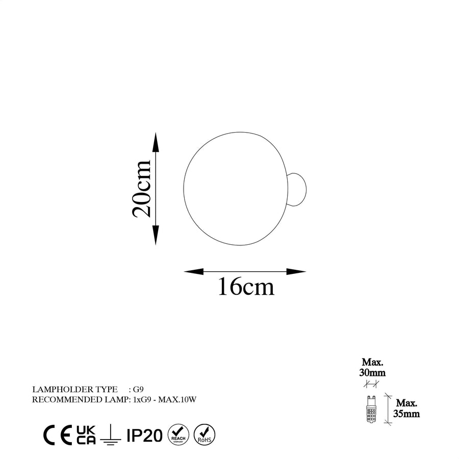 Siyah Modern Metal Sivama Tekli Aplik - Siyah