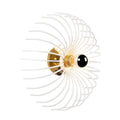 Spiral Tel Tekli Aplik Metal - Beyaz