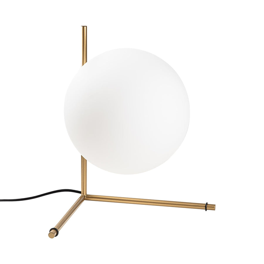 Küresel Cam Modern Masa Lambası - Altin