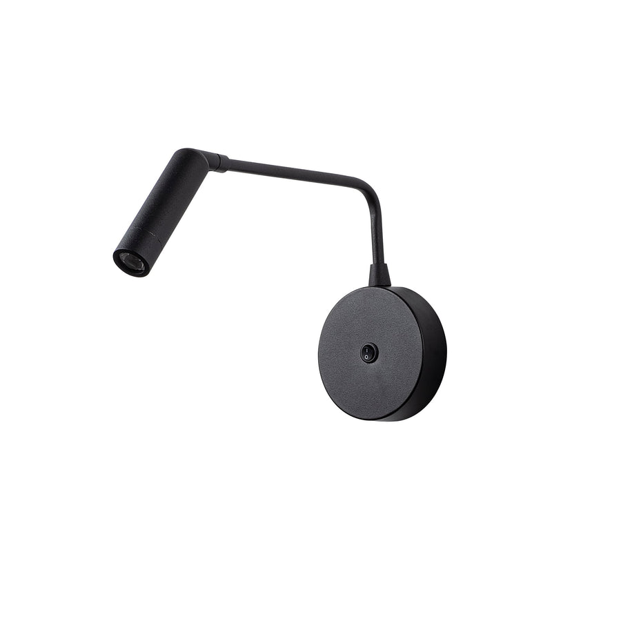 LED Okuma Metal Apliki - Siyah