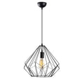 Elmas Kafes Tekli Metal Sarkıt - Siyah