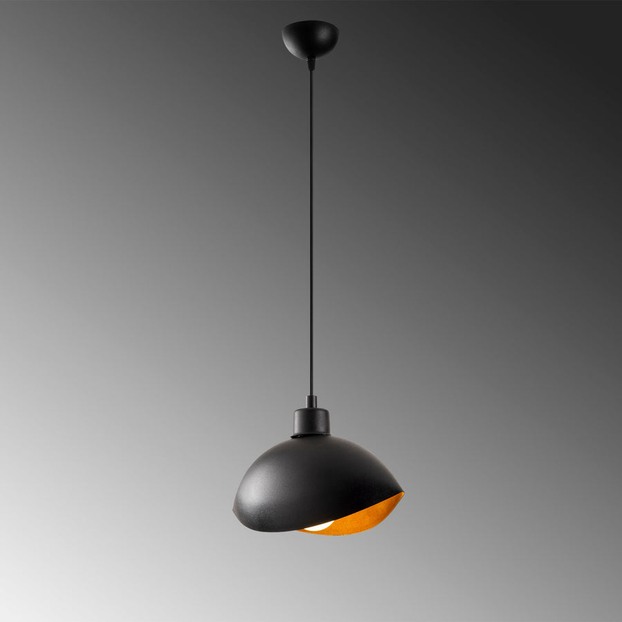 Çıkık Tekli Sarkıt Metal - Siyah