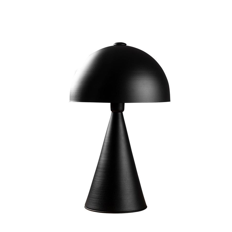 Dome Başlık Modern Metal Masa Lambası - Siyah