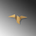 Origami Kuş Küçük Boy LED Aplik - Altin
