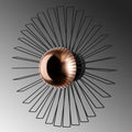 Starburst Tel Metal Duvar Apligi Buyuk - Siyah
