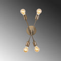 Sputnik 4'lü Metal Aplik - Gumus