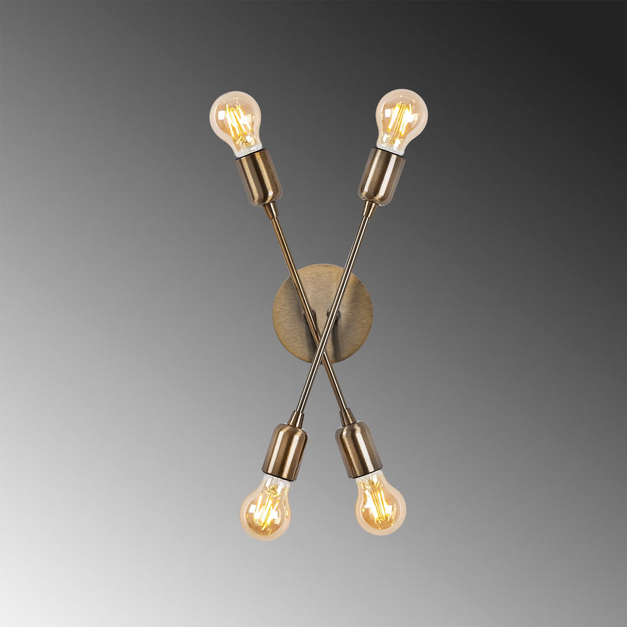 Sputnik 4'lü Metal Aplik - Gumus
