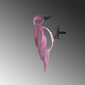Ağaçkakan Metal Ağaç Dekoru - Pembe
