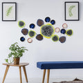 Ajurlu Disk Metal Duvar Panosu - Cok Renkli