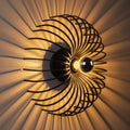 Spiral Tel Tekli Aplik Metal - Siyah